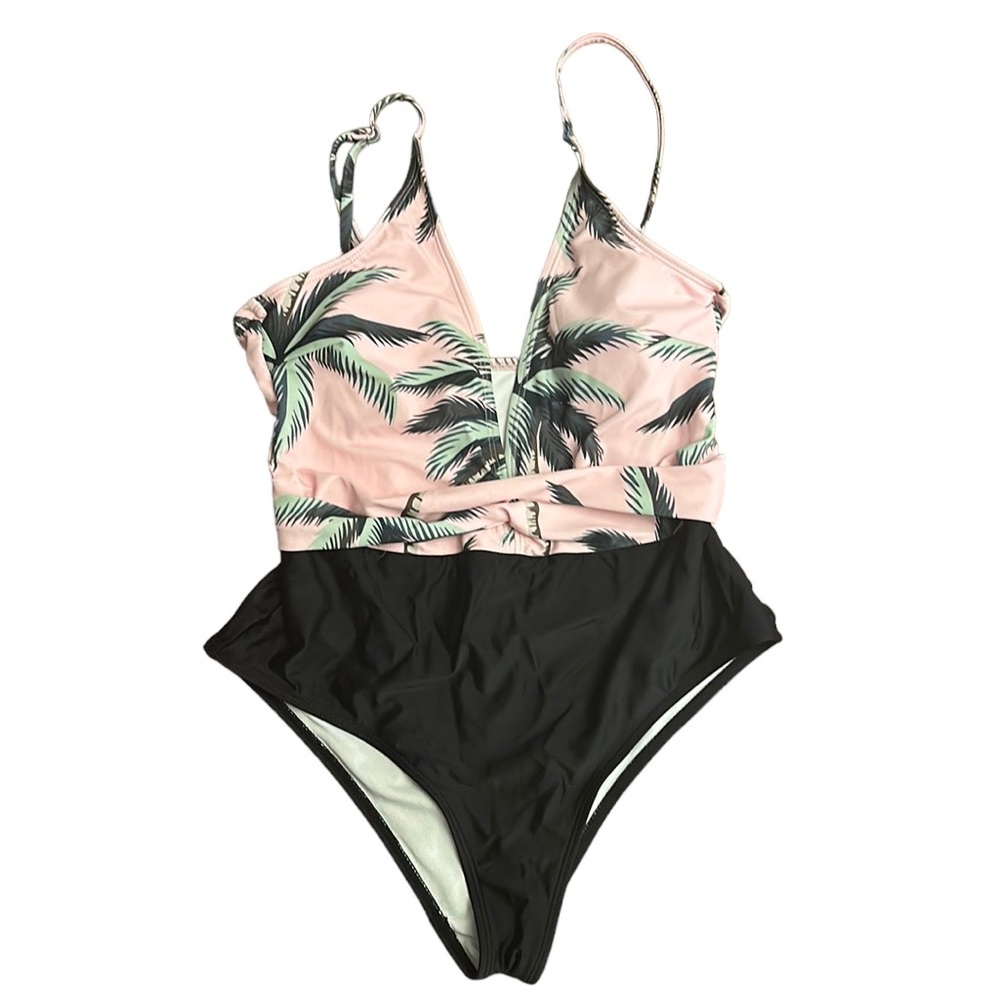 821-Boutique Tropical One Piece Swimsuit